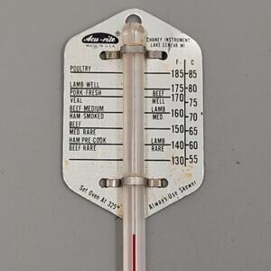 Vintage Acu-rite Meat Thermometer 5.5"